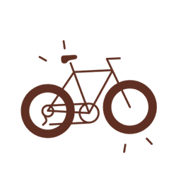 A simple bicycle illustration.